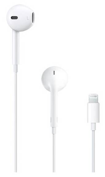 ORIGINÁLNÍ sluchátka Apple EarPods Lightning (MMTN2ZM/A) / připojení přes konektor Apple Lightning / bílá Varianta: ivi35