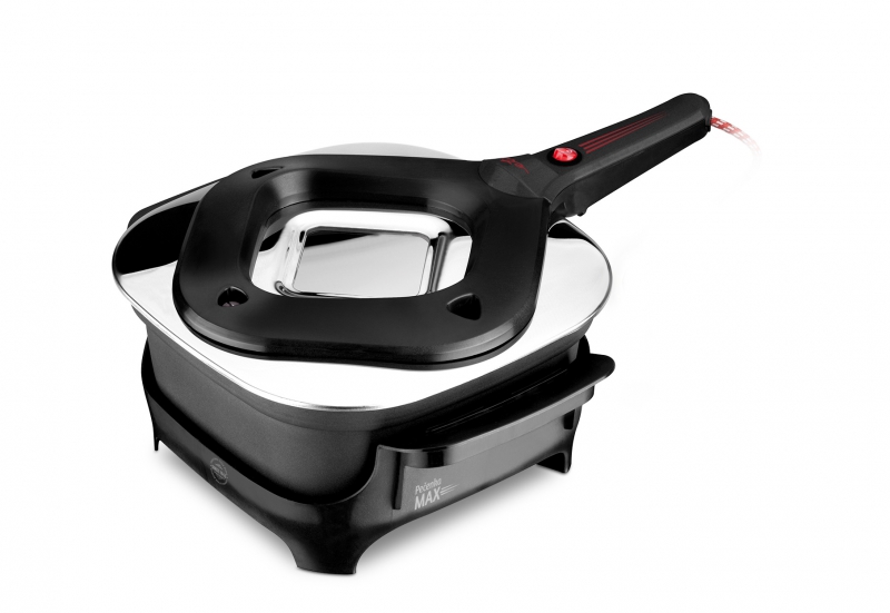 Elektrický pečící hrnec ETA Pečenka MAX 0133 90010 / 475 W / 4,3 l / 1,5 m / průhlední víko / nerez/černá Varianta: ivi1