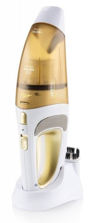 Akumulátorový bezsáčkový ruční vysavač ETA Verto II 1423 90000 / HEPA filtr / aku (Ni-Mh) / 80 dB / bílá/zlatá Varianta: ivi2