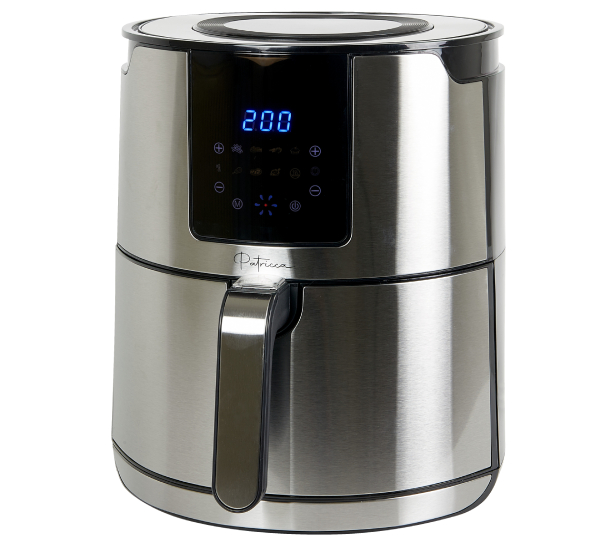 Multifunkční horkovzdušná fritéza Patricca Maxfrita / 1800 W / LED dotykový displej / 6 l / černá/stříbrná Varianta: ivi7