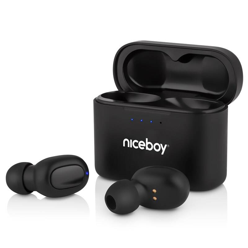 Bezdrátová sluchátka Niceboy HIVE Podsie 2021 / 20 – 20 000 Hz / 110 dB / IP54 / černá Varianta: ivi10