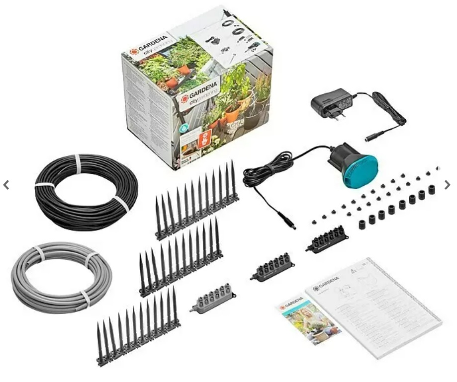 Zavlažovací set Gardena / časový spínač / plast / černá / šedá Varianta: ivi2