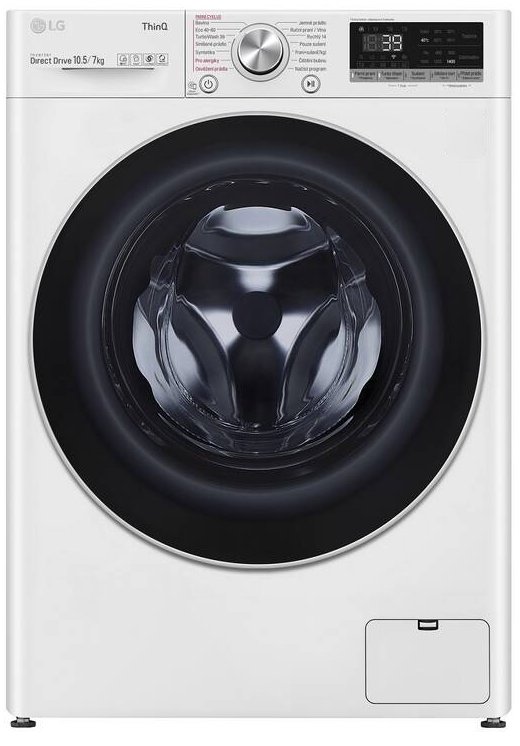 Pračka se sušičkou LG F4DV710H1E / 10,5 kg/7 kg / 1400 ot./min. / bílá Varianta: ivi1