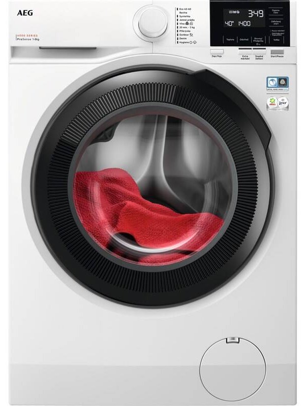 Pračka AEG ProSense™ 6000 LFR61844BC / 8 kg / 1400 ot./min. / bílá Varianta: ivi2