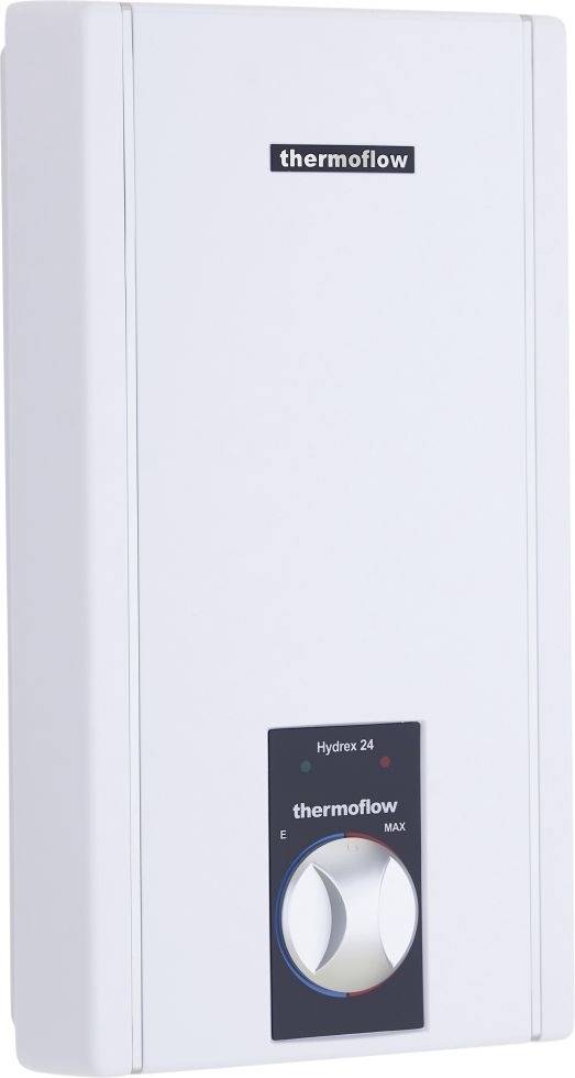 Elektrický průtokový ohřívač vody Thermoflow Hydrex24 / G 1/2" / 24 kW / 0,6 MPa / IP24 / 2,5 l/min. / hydraulické ovládání / bílá Varianta: ivi1