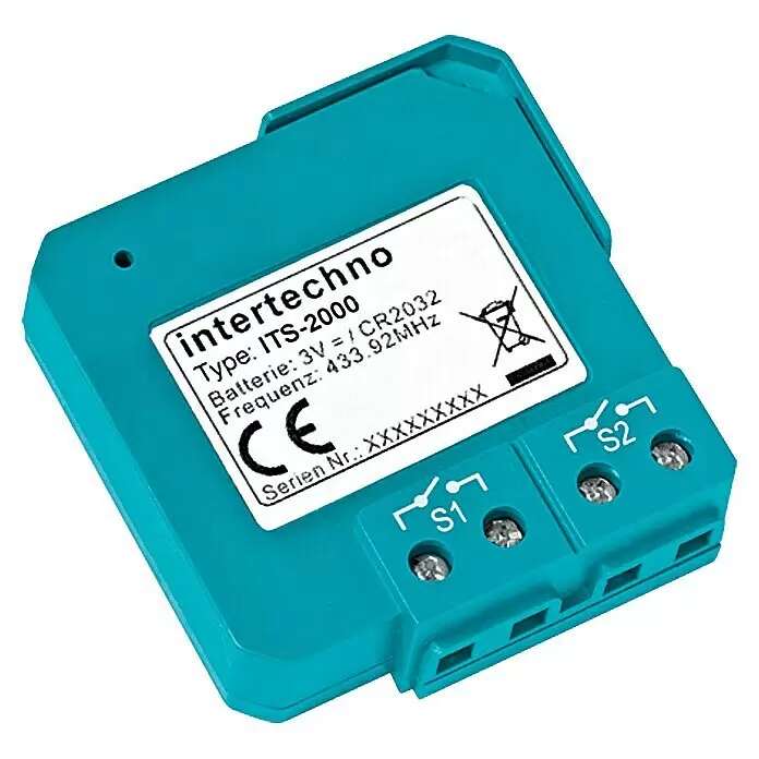 Bezdrátový dvojitý vysílač Intertechno ITS-2000 / 434 MHz / modrá Varianta: ivi1