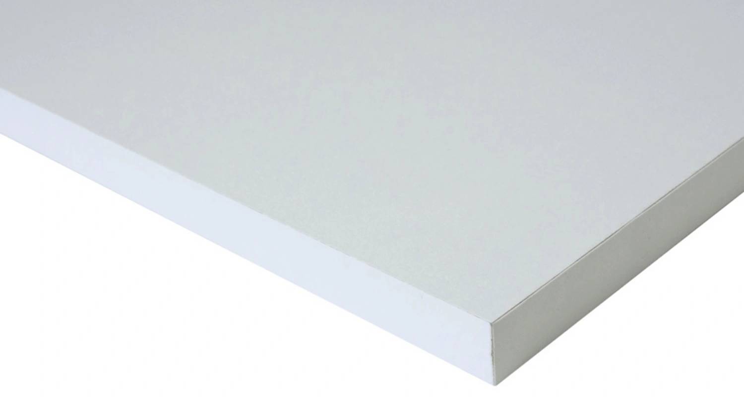 German Nástěnná dekorativní police / 100 x 60 x 1,6 cm / dřevotříska / bílá Varianta: ivi1