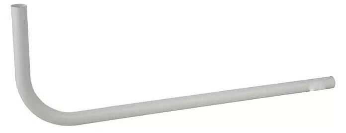 German Proplachovací potrubí / vhodné pro WC / 70 cm / úhel 90° / plast / bílá Varianta: ivi1