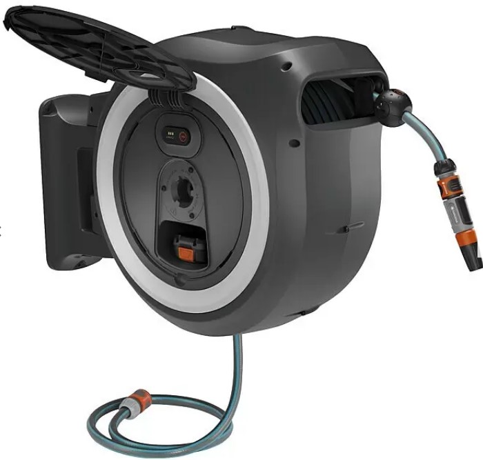 Nástěnný naviják na hadici GARDENA Power-Roll XXL / baterie / hadice 40 m / 18 V / černá Varianta: ivi3