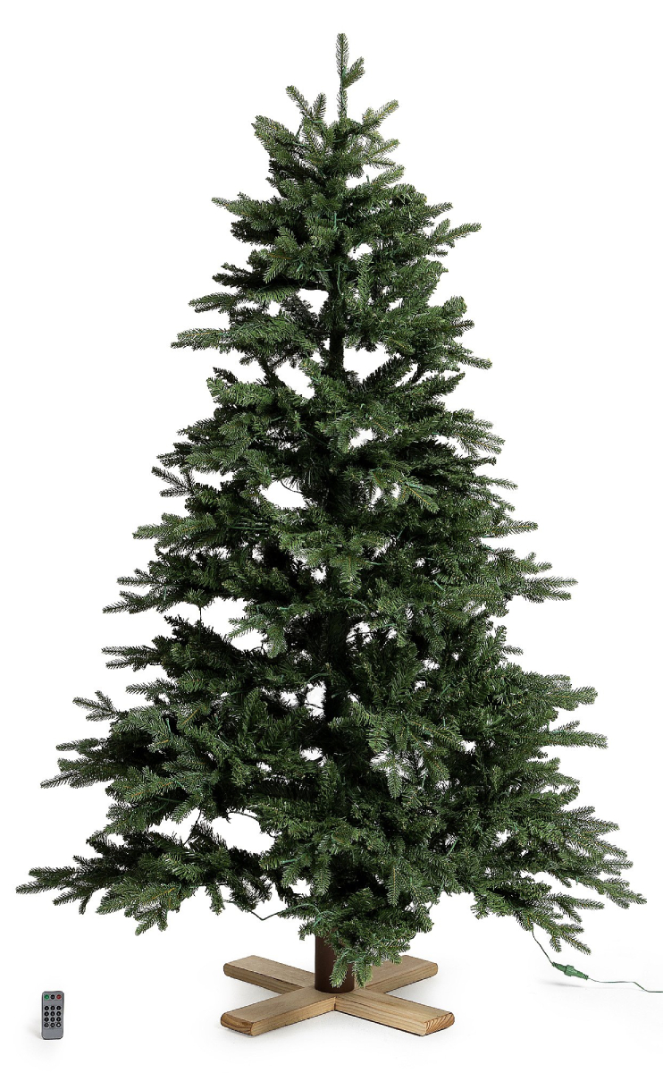 Luxusní vánoční 3D stromek QVC / jedle / 180 cm / 400 LED Deluxe / teplá bílá/vícebarevná / zelená Varianta: ivi1