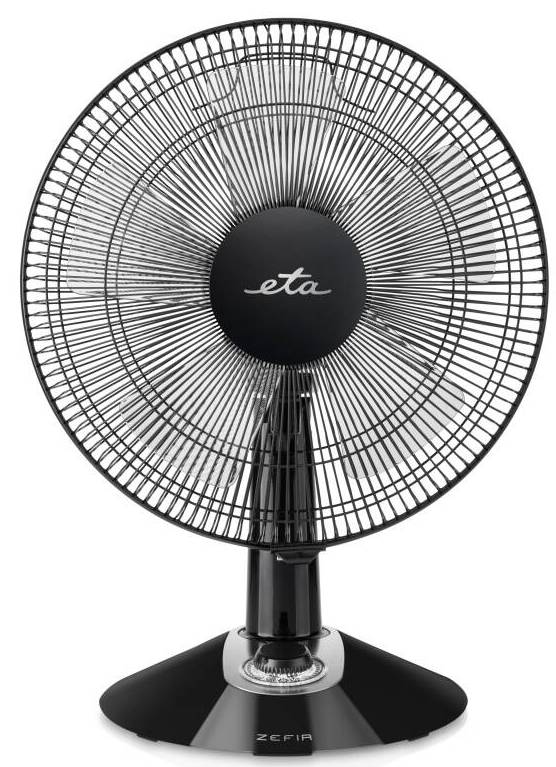 Stolní ventilátor ETA Zefir 1607 90010 / Ø 30 cm / 55 dB / 45 W / černá Varianta: ivi1