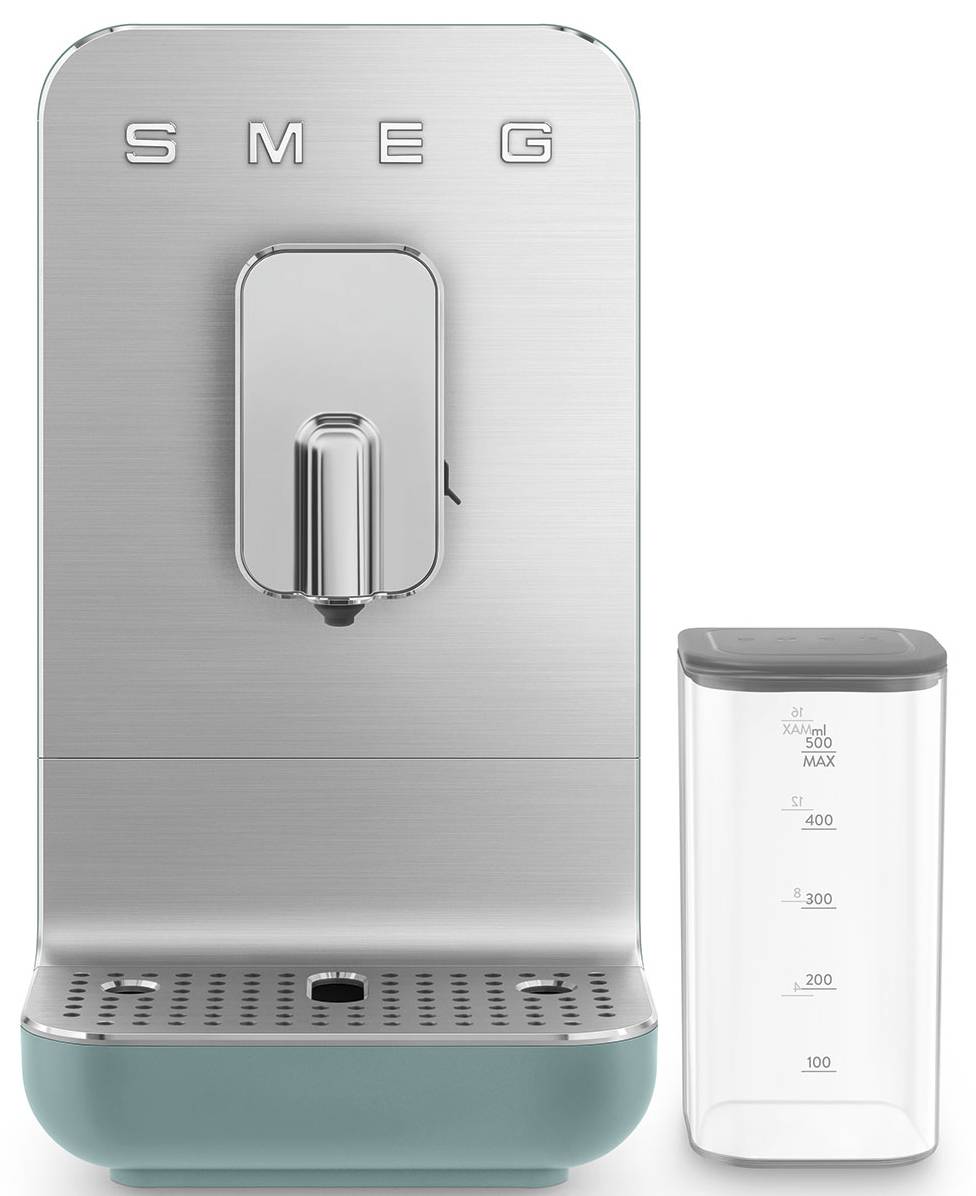 Automatický kávovar Smeg BCC13EGMEU / 1350 W / 1,4 l / 19 bar / smaragdově zelená/stříbrná Varianta: ivi2