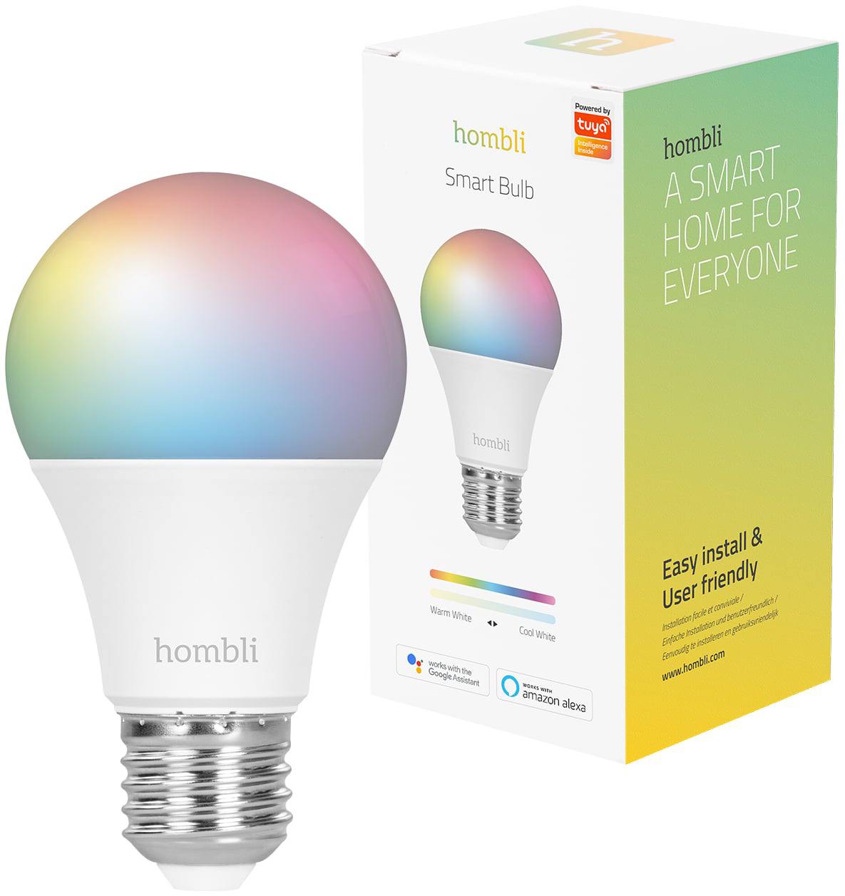 Chytrá žárovka Hombli HBEB-0224 Smart Bulb 9W RGB & CCT (E27) / 9 W / 800 lumenů Varianta: ivi7