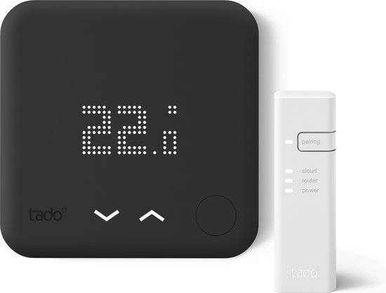 Tado ° Chytrý termostat Tado° Smart Thermostat - Starter Kit V3+ / digitální displej / 230 V / kabelový / černá Varianta: ivi1