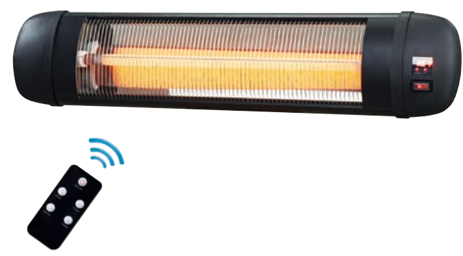 Infračervený ohřívač BestBerg BBIH-2500 / 2000 W / černá Varianta: ivi0