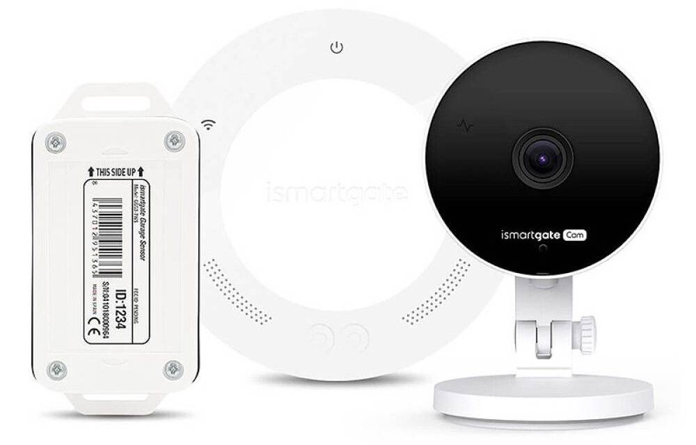 Chytré dálkové ovládání bran iSmartGate Ultimate Light Kit s IP kamerou / 1920 x 1080 px / 2401 MHz / dosah až 15 m / bílá/černá Varianta: ivi3