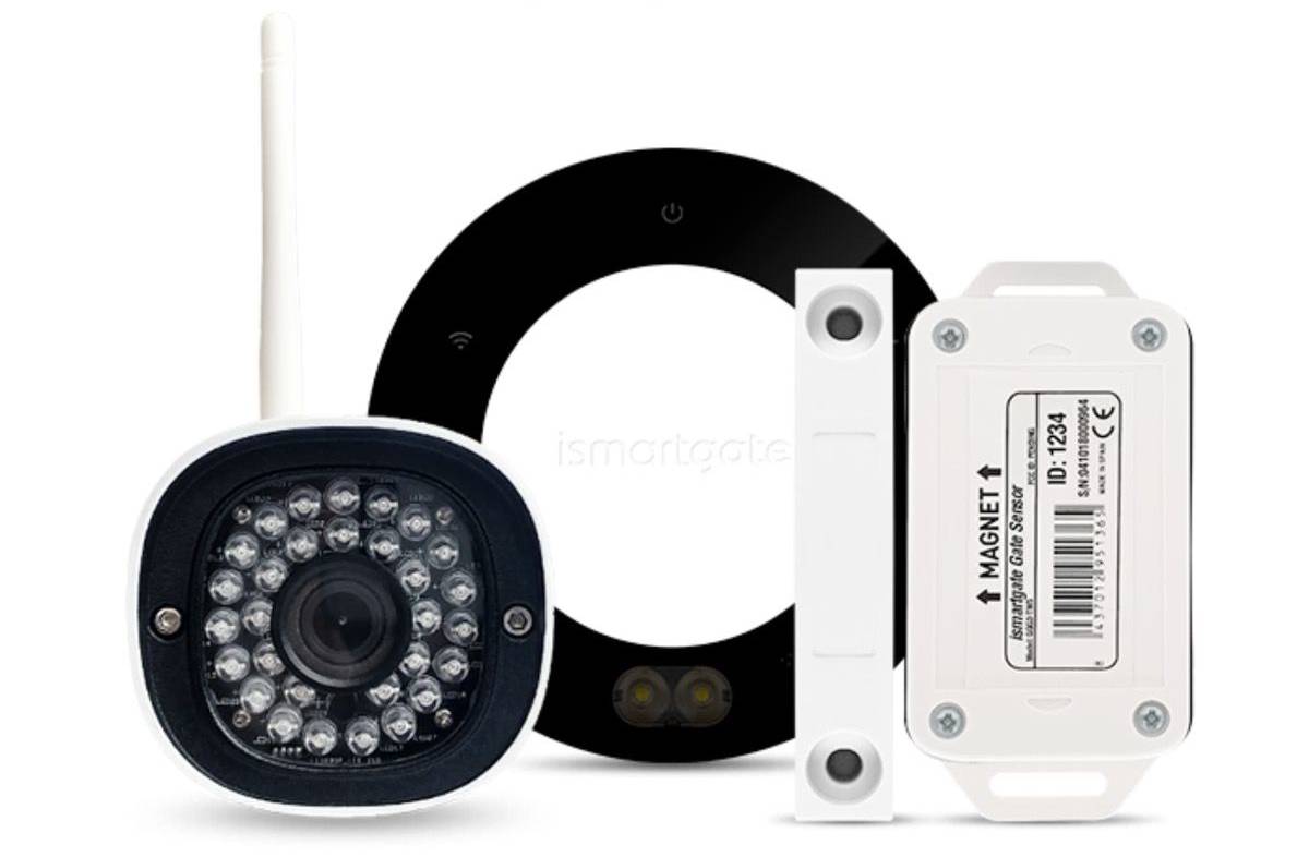 Dálkové ovládání brány s IP kamerou iSmartgate Ultimate Lite Gate / max. dosah 20 m / Wi-Fi / USB / bílá/černá Varianta: ivi3