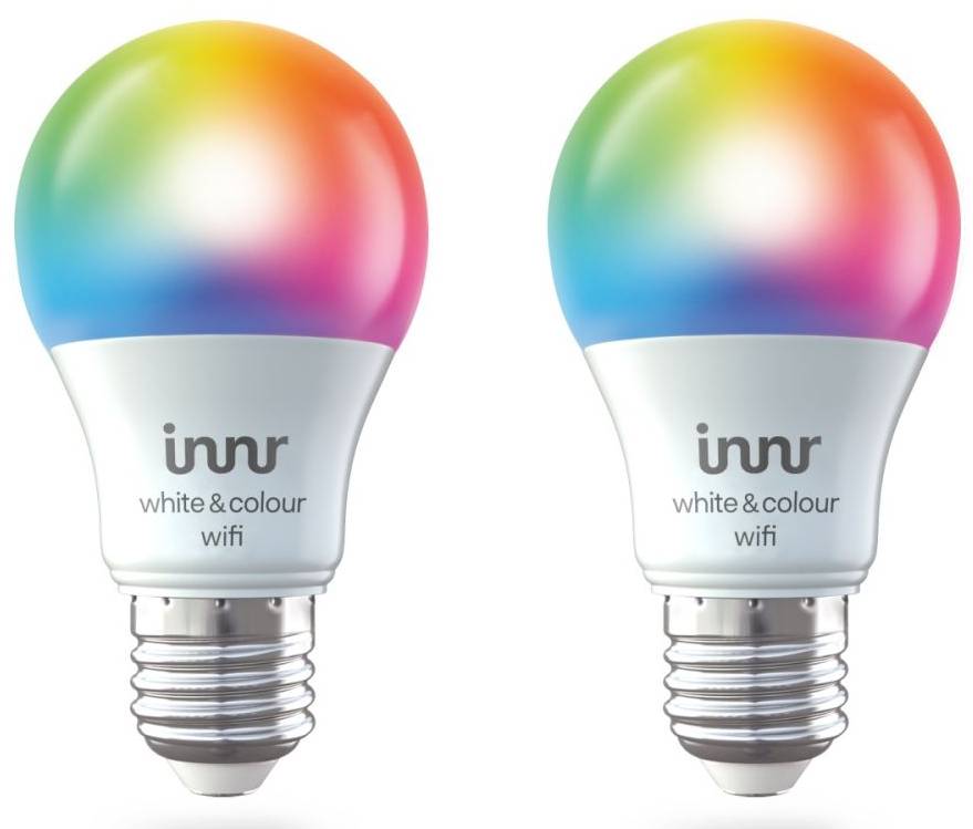 Chytrá žárovka Innr Lighting WRB 785-2 / 2 kusy / RGBW / Wi-Fi / 806 lm / vícebarevná Varianta: ivi1