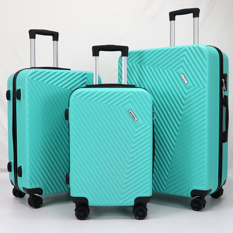 3dílná sada cestovních kufrů BestBerg BBL-106T / 48, 70, 104 l / ABS / tyrkysová Varianta: ivi0