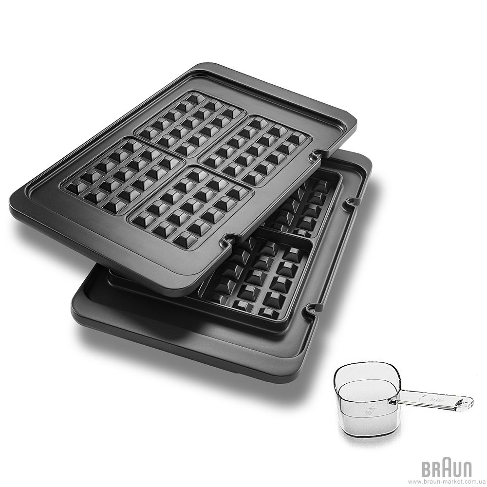 Sada plotýnek na vafle Braun BRSK007 / příslušenství pro MultiGrill 9/9 Pro / 2 ks Varianta: ivi3