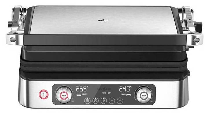 Elektrický kontaktní gril Braun Multigrill 9 Pro CG9140 / 3 v 1 / 2200 W / max. 265 °C / černá/nerez Varianta: ivi1
