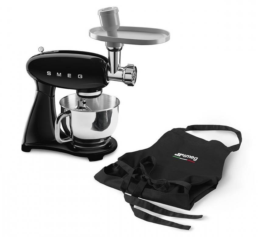 Kuchyňský robot Smeg 50's Style SMF23BLEU / 800 W / 4,8 l / černá Varianta: ivi1