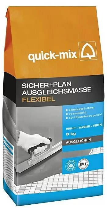 Vyrovnávací hmota Quick-Mix / 8 kg / flexibilní / cementově šedá Varianta: ivi1