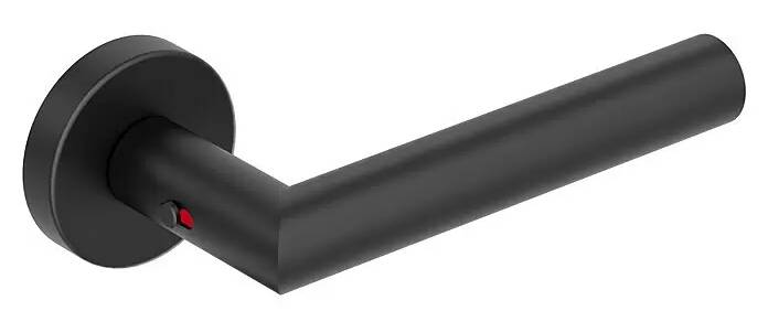 Sada dveřního kování Diamond Doors L-Form Premium / pravé / matná černá Varianta: ivi1