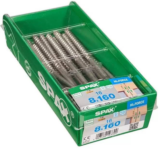 Univerzální šroub s podložkou Spax / 8 x 160 mm / 16 ks / nerez Varianta: ivi1