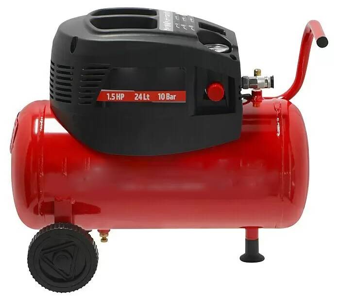 German Kompresor 200/10/24 / 1100 W / 10 bar / 24 l / černá/červená Varianta: ivi1