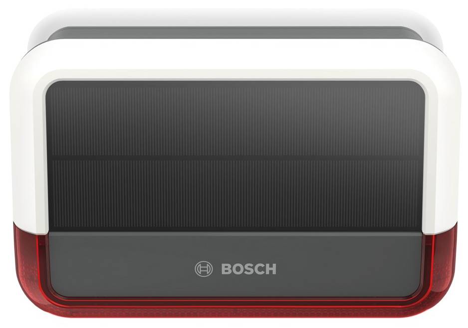 Bezdrátová siréna Bosch Smart Home 8750001471 / max. dosah 100 m / 2,4 GHz / bílá/šedá/červená Varianta: ivi1