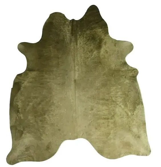 Dekorativní hovězí kůže Esbeco / 3–4 m² / zelená Varianta: ivi2