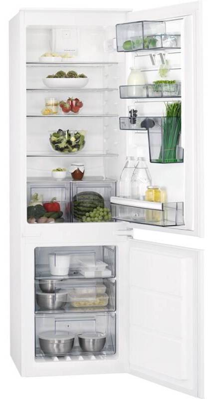 Vestavná chladnička s mrazničkou AEG Mastery SCE618E5TS / 251 l / bílá Varianta: ivi1