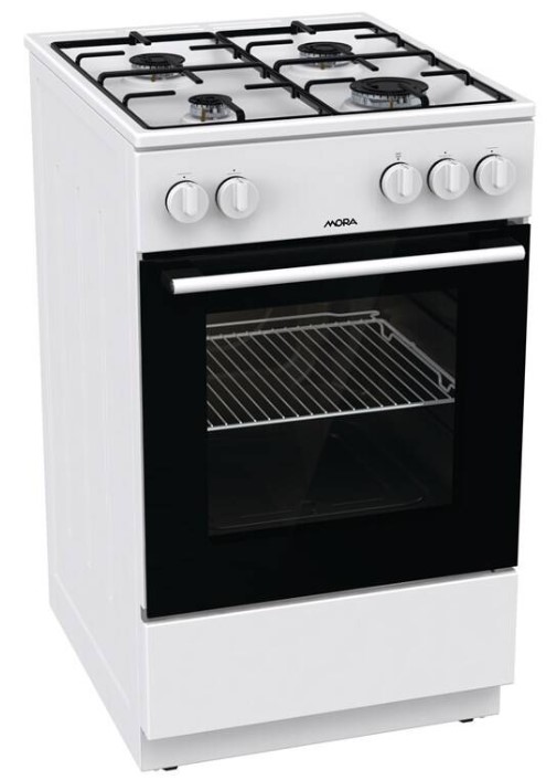Plynový sporák Mora P 2240 AW / 70 l / 4 varné zóny / bílá Varianta: ivi1