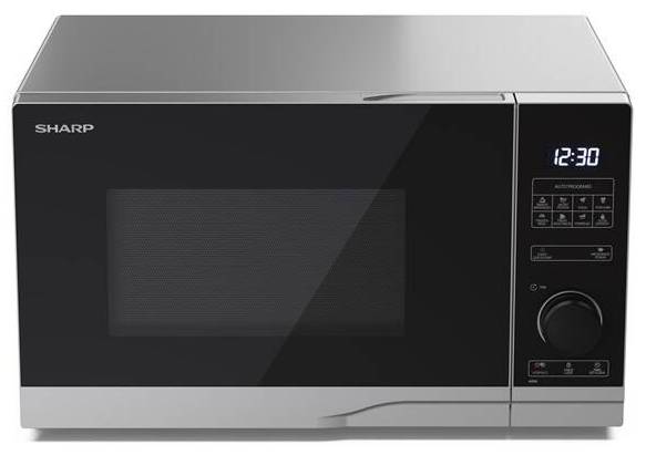 Mikrovlnná trouba Sharp YC-PS254AE-S / 900 W / 25 l / displej / stříbrná Varianta: ivi1