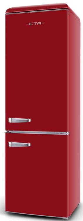 Kombinovaná chladnička ETA Storio 2531 90030E / 192 cm / 300 l / 41 dB / červená Varianta: ivi1