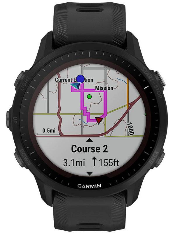 Chytré hodinky Garmin Forerunner 955 PRO Solar (010-02638-20) / 1,3 (3,3 cm) barevný displej / 260 × 260 px / černá Varianta: ivi1