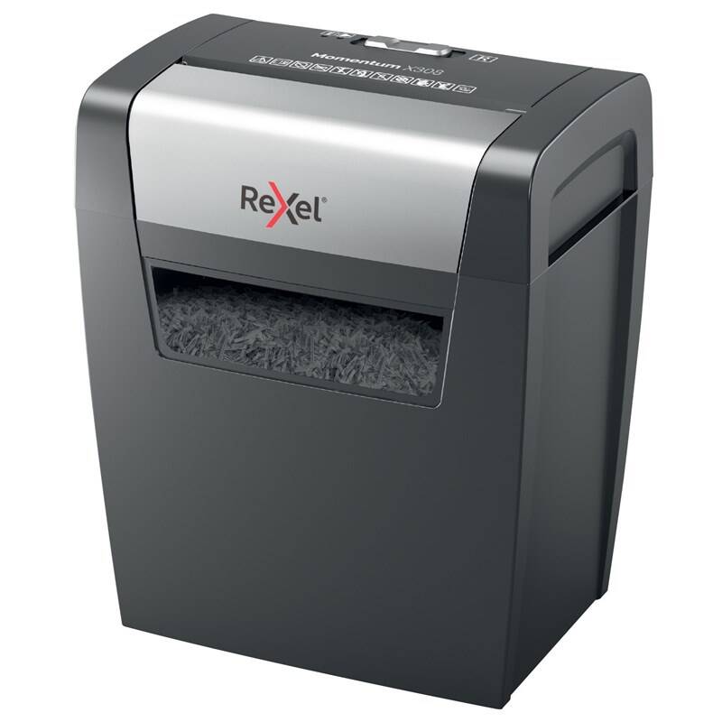 Skartovačka Rexel Momentum X308 / 15 l / černá Varianta: ivi1