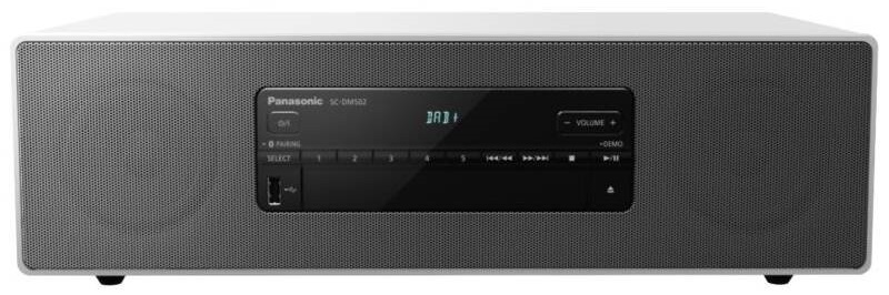 Mikrosystém Panasonic SC-DM502E-W / 40 W / šedá/bílá Varianta: ivi1