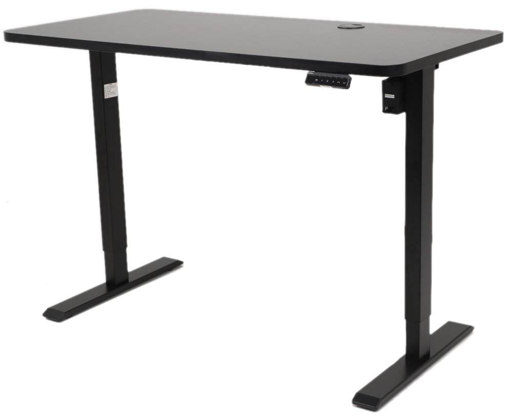 Výškově nastavitelný elektrický stůl BestBerg BBAT-12BB / rozměr 120x60 cm / výška 70–114 cm / černá Varianta: ivi0