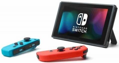 Herní konzole Nintendo SWITCH OLED (Neon blue/Neon red) + Mario Kart 8 Deluxe / 7" (17,8 cm) OLED displej / 64 GB / 1280 × 720 px / černá/červená/mod…