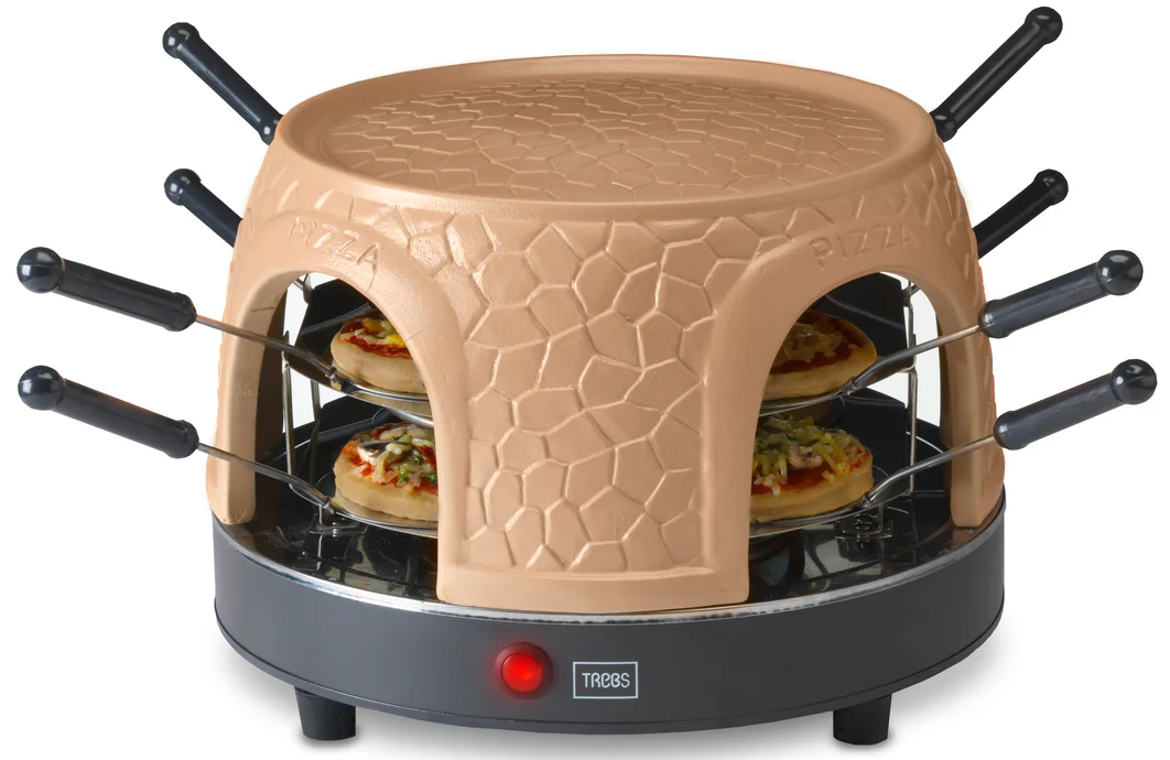 Pec na pizzu Trebs 99392 / 1200 W / 8 osob / ø 40 cm /  350°C / hnědá Varianta: ivi2