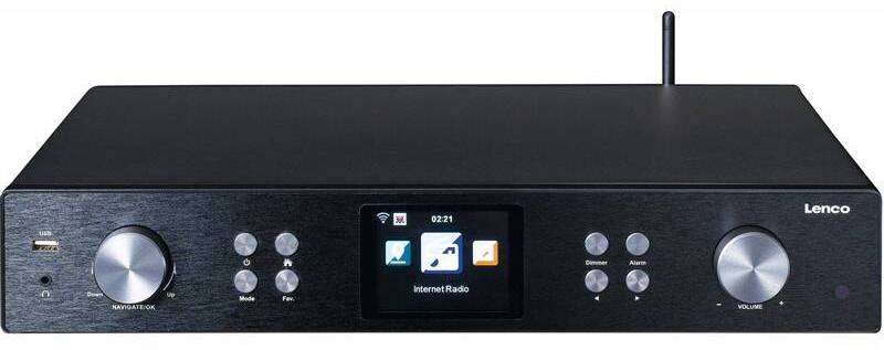 Internetové rádio Lenco DIR-250BK / DAB+/FM / 3,2" (8,1 cm) LCD displej / Bluetooth 5.0 / černá Varianta: ivi1