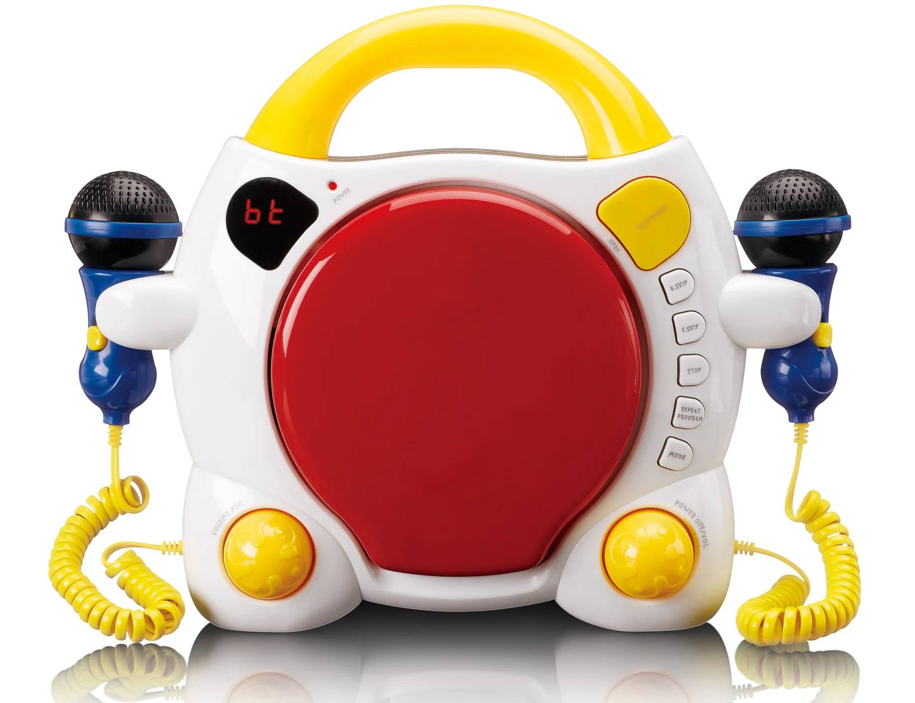 Dětský přenosný karaoke CD přehrávač Lenco KCD-011KIDS / Bluetooth 5.0 / 6 W / dosah až 10 m / vícebarevná Varianta: ivi2