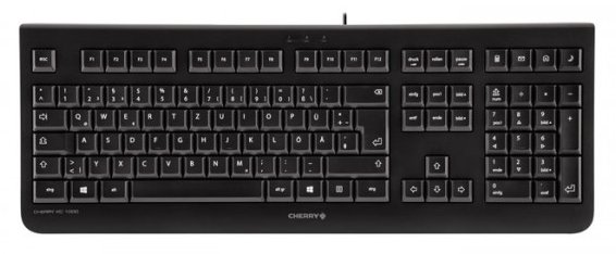 Klávesnice Cherry KC 1000 (JK-0800IT-2) / LED indikátory / kabelová / černá Varianta: ivi1
