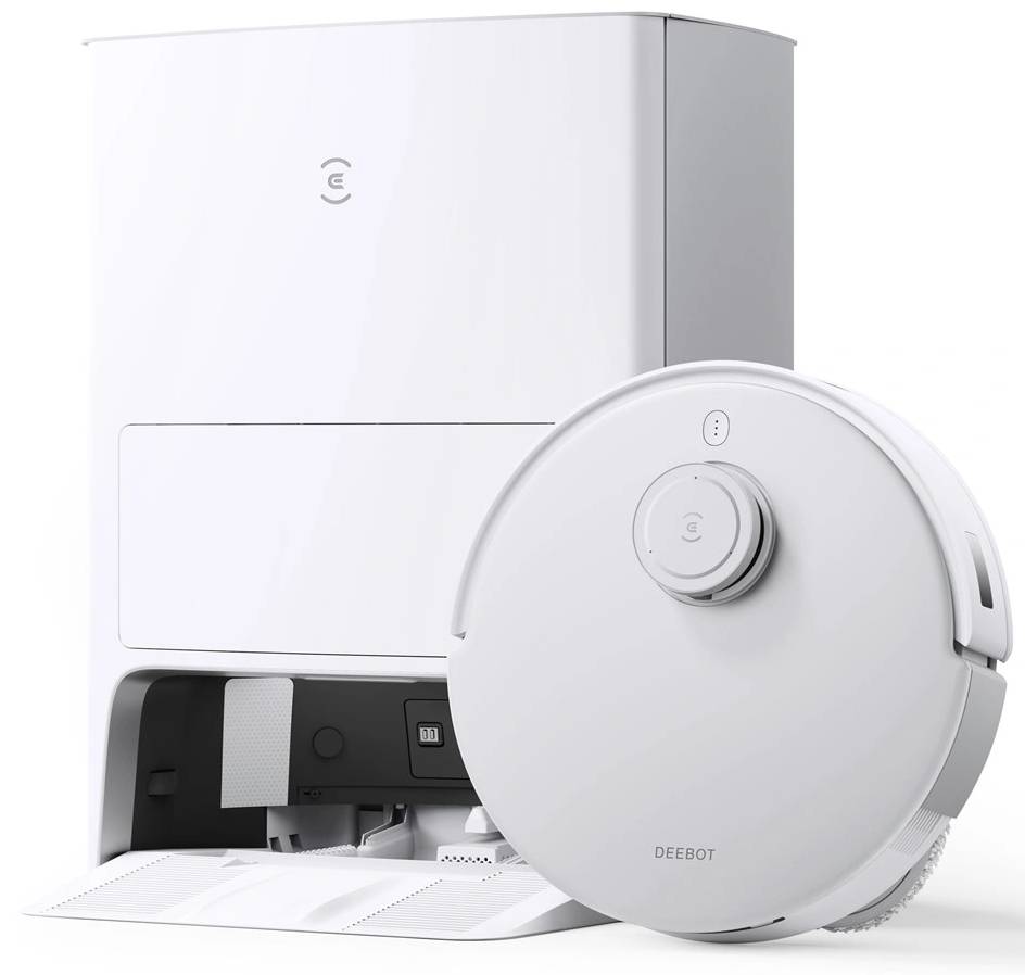 Bezsáčkový robotický vysavač s mopem Ecovacs Deebot T20 Omni / 69 dB / 5200 mAh / 0,3 l / bílá Varianta: ivi2