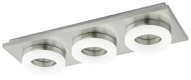 Stropní svítidlo Eglo Palena / 3x LED / 11,4 W / stříbrná Varianta: ivi1