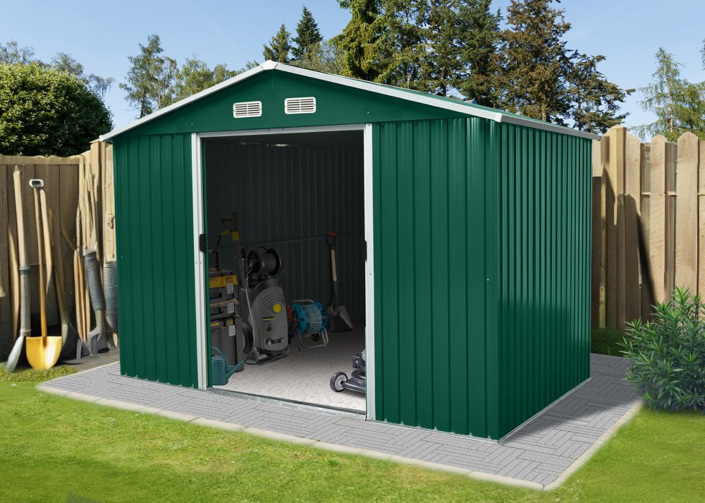 Zahradní domek BestBerg ZDB-7Z / 7,2 m² / 301 x 238 x 214 cm / zelená Varianta: ivi0