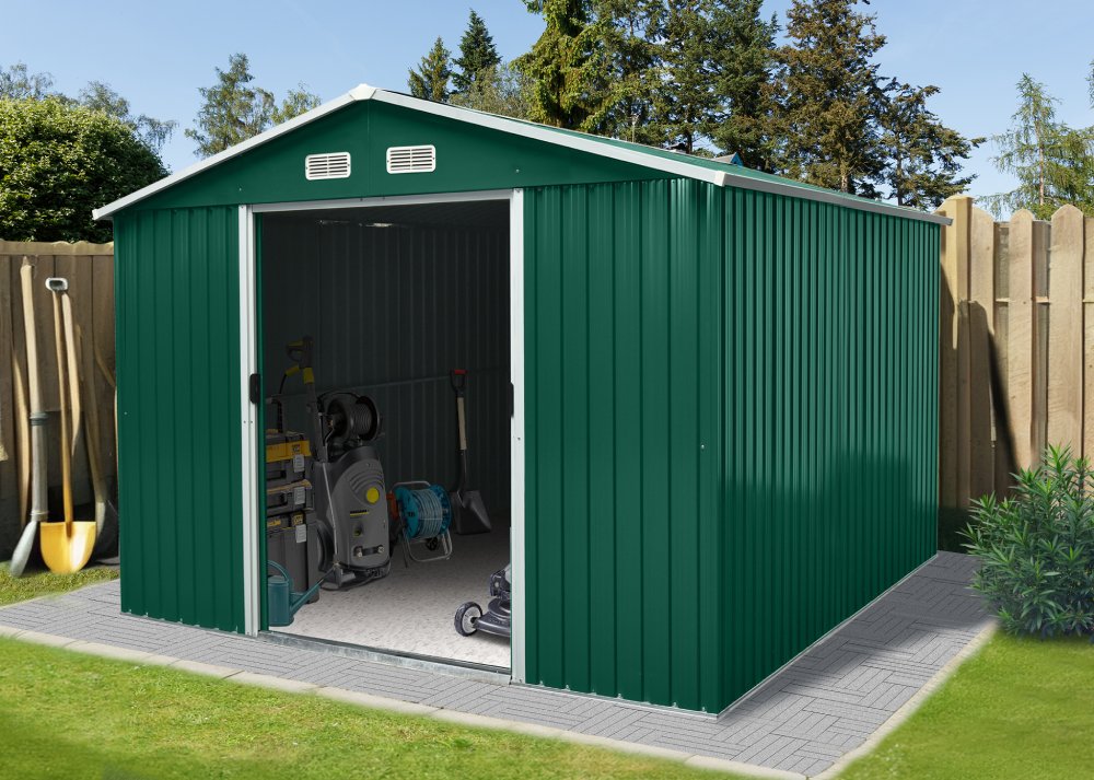 Zahradní domek BestBerg ZDB-9Z / 9 m² / 279 x 324 x 211 cm / zelená Varianta: ivi0