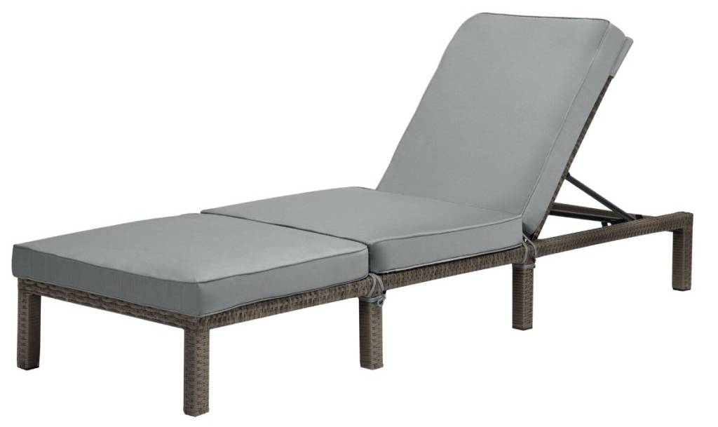 Ratanové lehátko BestBerg BBRF-1140G / nosnost 120 kg / 180 g/m² / ocel/polyester / šedá Varianta: ivi0